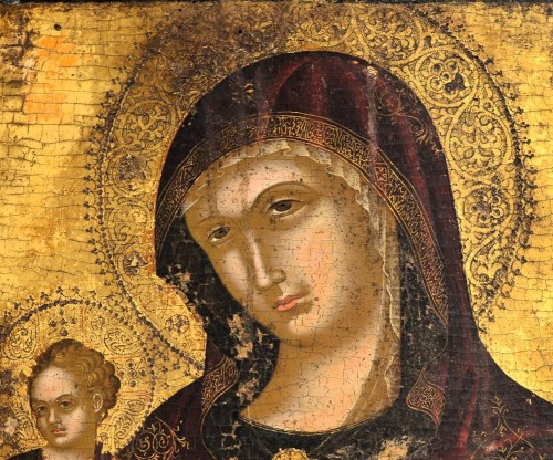 Vierge à l'Enfant - École crétoise-vénitienne - Art sacré, objets religieux Style Renaissance